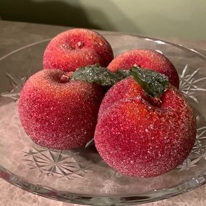 6/$20 or $5 Frosted Apples. One is missing a leaf!